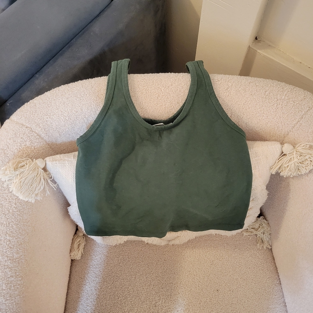 Jungmaven Green Sporty Tank, Size M